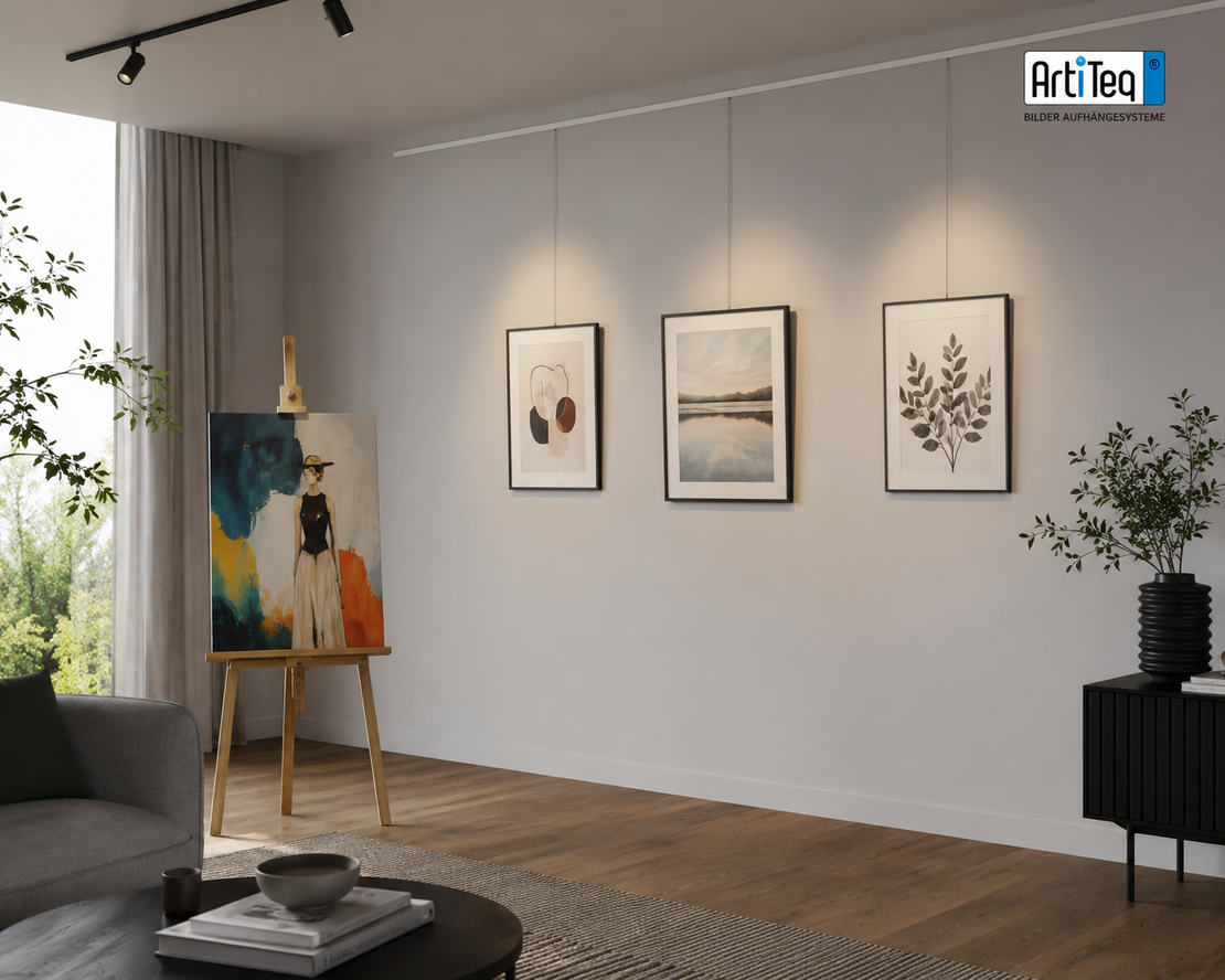 Bilderhalter und Rahmen-Deko an einer Wand
